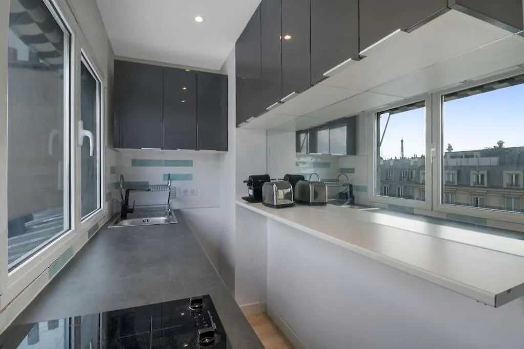 1 Bedroom#haussmann#amazing View#effeiltower#ac アパート